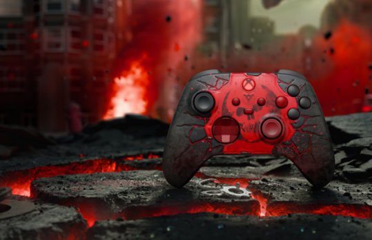 Vorderansicht vom XBOX Wireless Controller – Gears of War: E-Day Limited Edition. 