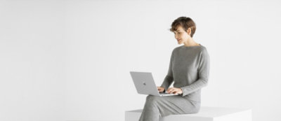 A person sitting at a desk