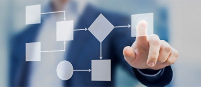 A person touching a screen with a finger