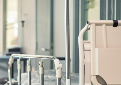 Hospital bed rails and medical equipment