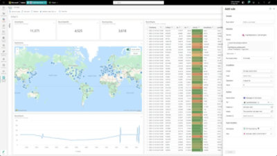 Flight operations monitoring dashboard with alerts and metrics