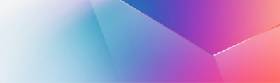 Abstract geometric background with a gradient of blue, purple, and pink colors.