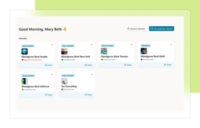 A screenshot of a computer with the text Good Morning, Mary Beth.