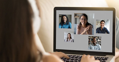 A person using a computer