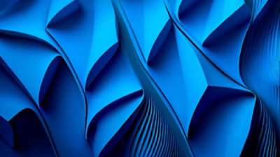 A close-up of a blue surface.