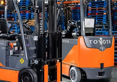 An image of Toyota forklifts