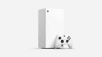 Xbox Series X – 1TB Digital Edition (White) with Xbox Wireless Controller. 