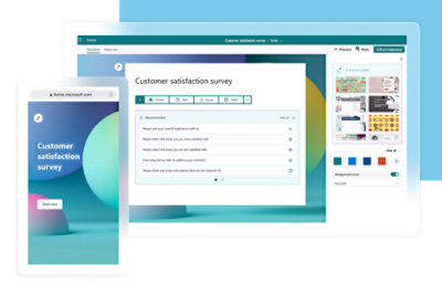 A window showing multiple pop ups of mobile tablet and laptop.