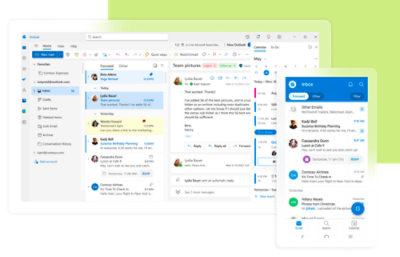 A window showing outlook open