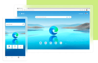 A screenshot of Microsoft browser logo