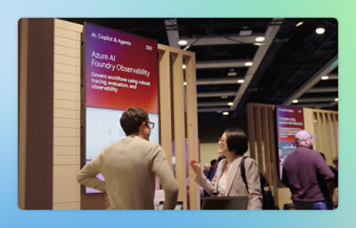 Two people in a discussion.