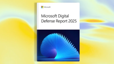 A book cover featuring text that reads Microsoft Digital Defense Report 2025.