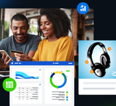 A man and woman looking at a phone.