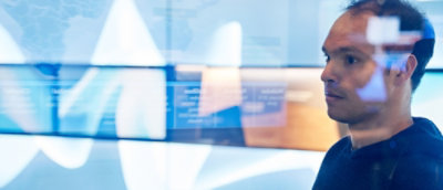 A close-up of a man's face