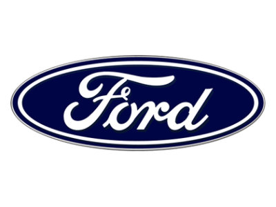 A blue oval logo with the word Ford written in white text.