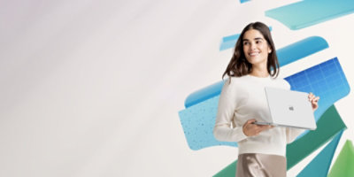 A person holding an object with long hair visible.