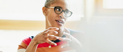 A person with glasses