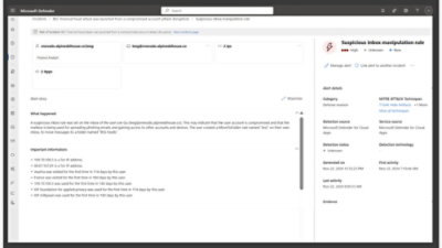 A screenshot of a computer screen displaying Microsoft Defender content