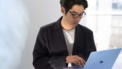 A person working on laptop
