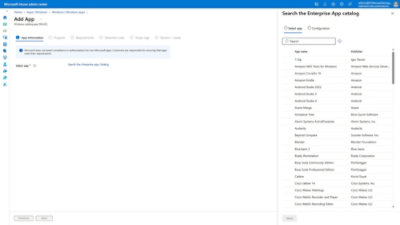 Microsoft Intune Enterprise Application Management capabilities asset
