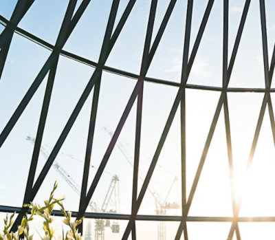 A window with sunlight shining through it.