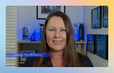 A women with smiley face