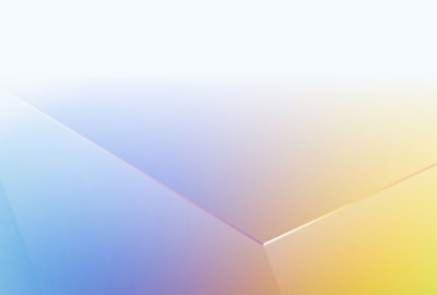 Abstract gradient background with a soft transition from blue to yellow.