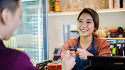 A close-up of a person's face with the text 7 visible.