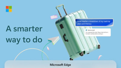 A foam green suitcase with a handle