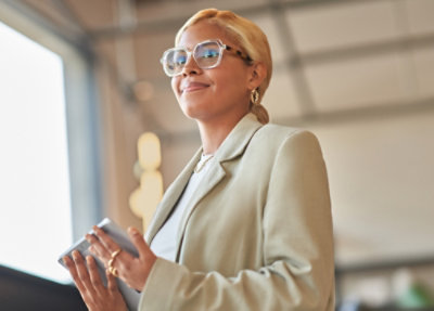 A close-up of a person holding a phone.
