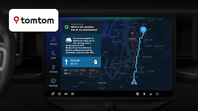 TomTom logo with gps screen