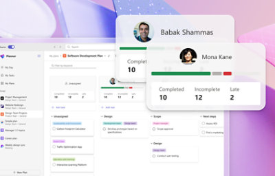 Babak Shammas' plans: Project Management, Website Redesign, Simple Plan, Software Development, and Design