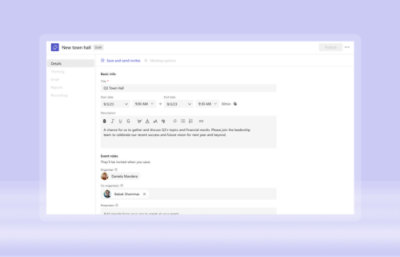 Zrzut ekranu z podsumowaniem spotkania cyfrowego przedstawiającym szczegółowe informacje o uczestnikach, godzinach rozpoczęcia i zakończenia, czasie trwania oraz rolach.