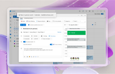 Interface van een digitale agenda op een computerscherm met details voor een nieuwe persoonlijke gebeurtenis met de naam 'brainstormsessie' 