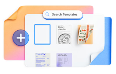 Search template of different types