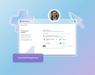 Ikkuna, jossa näkyvät vaiheet palvelun avustajan luomiseen.