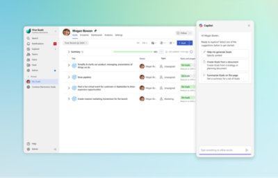 비즈니스 목표 관리 및 달성에 관한 AI를 통해 간소화하세요.