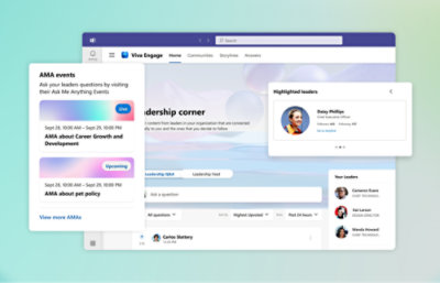 Een schermopname van een Viva Engage-pagina