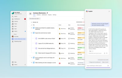 비즈니스 목표 관리 및 달성에 대한 진행 상황을 쉽게 요약하세요.