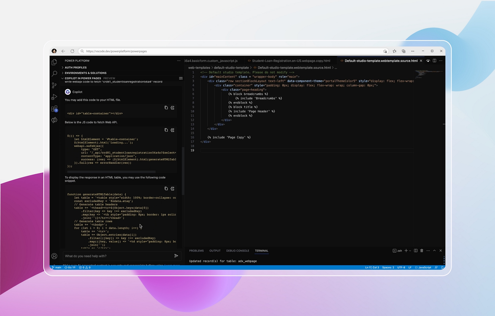Снимок экрана: редактор кода на компьютере