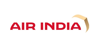 A logo of Air India company