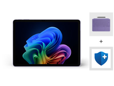 Surface Pro 12 インチ キーボードと Microsoft Complete 保証プランが含む Surface Pro, Copilot+ PC, 12 インチ バンドル。
