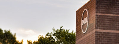 Dell logotip na zgradi