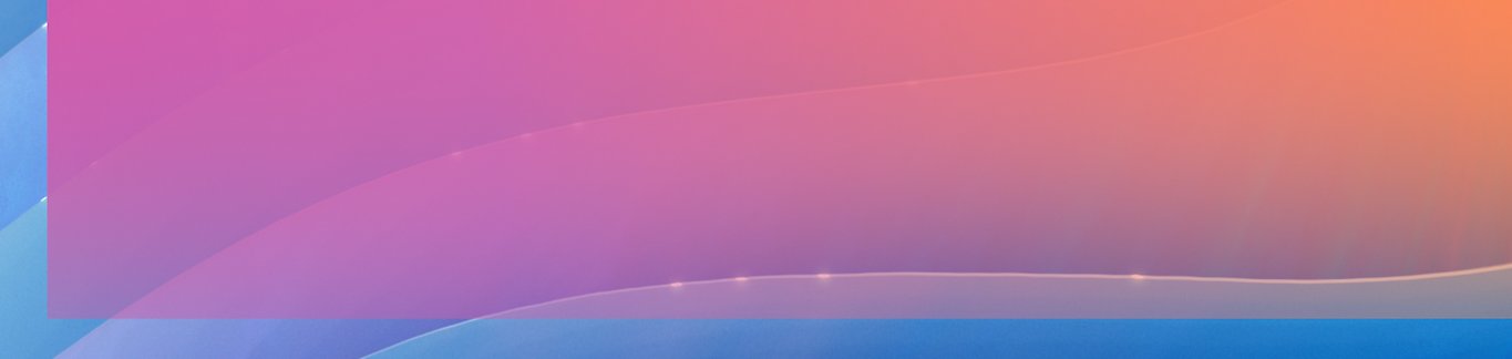 A pink, blue, and purple background with a curved shape.