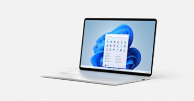 A laptop displaying the Windows 11 Start menu