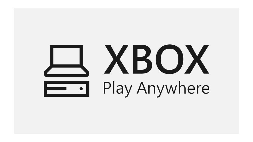 Icono de computadora y consola para jugar Xbox en cualquier plataforma. 