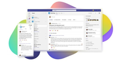 Mobiili- ja töölauaekraanidel on kuvatud Teamsi turundusvestluslõim.