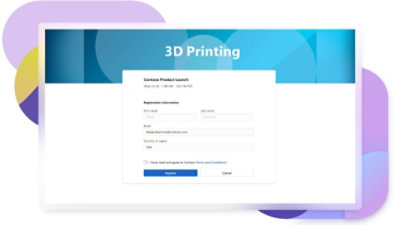 Registrace do webináře v Teams zaměřeného na uvedení produktu na trh