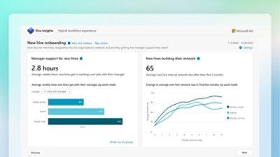  New hire onbarding data in Viva Insights