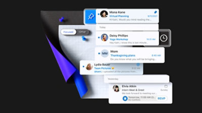 A screen of Outlook with Focused Inbox